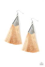 Load image into Gallery viewer, In Full Plume Brown Tassel Earrings
