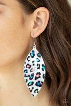 Load image into Gallery viewer, Once a Cheetah, Always a Cheetah Multi Leather Earrings