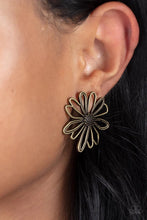 Load image into Gallery viewer, Artisan Arbor Brass Post Earrings