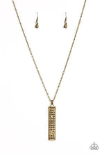 Load image into Gallery viewer, Big Shot Shimmer Brass Necklace