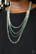 Load image into Gallery viewer, Flickering Lights Green Necklace