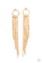Load image into Gallery viewer, Divinely Dipping Gold Post Earrings