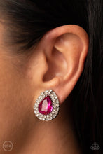 Load image into Gallery viewer, Haute Happy Hour Pink Clip On Earrings