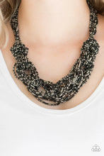 Load image into Gallery viewer, City Catwalk Black SeedBead Necklace