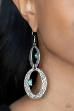 Load image into Gallery viewer, Oval and Oval Again Green Earrings