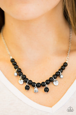 A Heart Luck Story Black Necklace