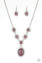 Load image into Gallery viewer, Metro Medallion Purple Necklace