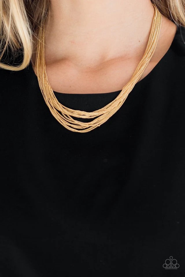 Backstage Bravado Gold Necklace