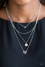 Load image into Gallery viewer, Gypsy Heart Purple Necklace