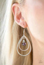 Load image into Gallery viewer, Reign On My Parade Purple Earrings