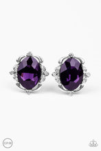 Load image into Gallery viewer, Regally Radiant Purple Clip On Earrings