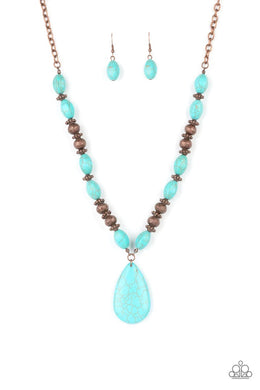 Blazing Saddles Copper Necklace