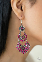 Load image into Gallery viewer, All for the Glam Pink Earrings
