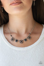 Load image into Gallery viewer, Floral Florescence Black Necklace