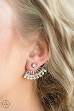 Load image into Gallery viewer, Drama Queen Dimension White Jacket Earrings