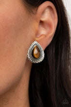 Load image into Gallery viewer, Desert Glow Brown Clip On Earrings