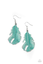 Load image into Gallery viewer, Heads Quill Roll Blue Earrings