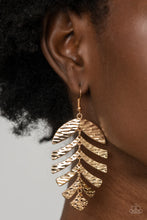 Load image into Gallery viewer, Palm Lagoon Gold Earrings