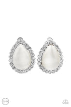 Load image into Gallery viewer, Downright Demure White Clip On Earrings