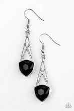 Load image into Gallery viewer, Radiating Romance Black Earrings