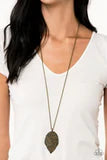 Load image into Gallery viewer, Natural Re-LEAF Brass Necklace