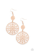 Load image into Gallery viewer, Mandala Eden Rose Gold Earrings