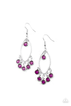 Load image into Gallery viewer, Glassy Grotto Purple Earrings