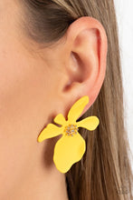 Load image into Gallery viewer, Hawaiian Heiress Yellow Earrings