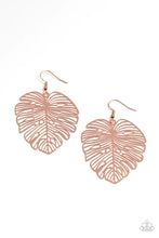 Load image into Gallery viewer, Palm Palmistry Copper Earrings