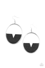 Load image into Gallery viewer, Island Breeze Black Wood Earrings