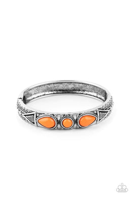 Radiant Ruins Orange Hinged Bracelet
