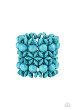 Load image into Gallery viewer, Island Mixer Blue Wood Bracelet