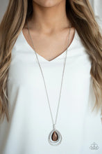 Load image into Gallery viewer, Glow and Tell Brown Necklace