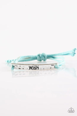 Careful What You Wish For Blue Bracelet
