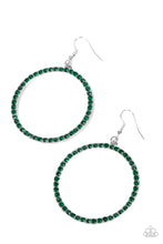Load image into Gallery viewer, Head Turning Halo Green Earrings