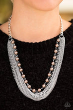 Load image into Gallery viewer, Fierce Fashion Brown Necklace