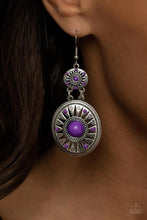 Load image into Gallery viewer, Temple of the Sun Purple Earrings