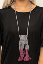 Load image into Gallery viewer, Look at Macrame Now Purple Necklace