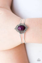 Load image into Gallery viewer, Royal Bohemian Purple Hinged Bracelet