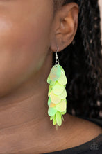 Load image into Gallery viewer, Stellar in Sequins Green Sequin Earrings
