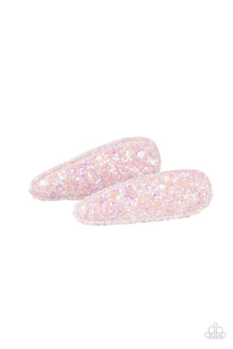 Sugar Plum Sparkle Pink Hair Clips