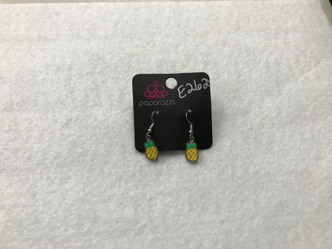 Starlet Shimmer Pineapple Yellow Earrings #262