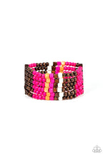 Load image into Gallery viewer, Dive Into Maldives Pink Wood Bracelet