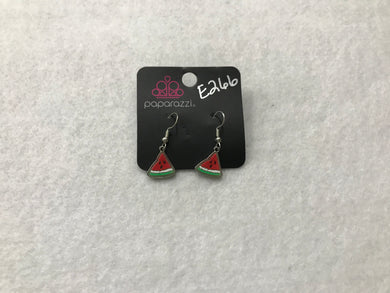 Starlet Shimmer Watermelon Red Earrings #266