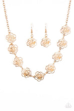 Load image into Gallery viewer, Fleur de Flirt Gold Necklace