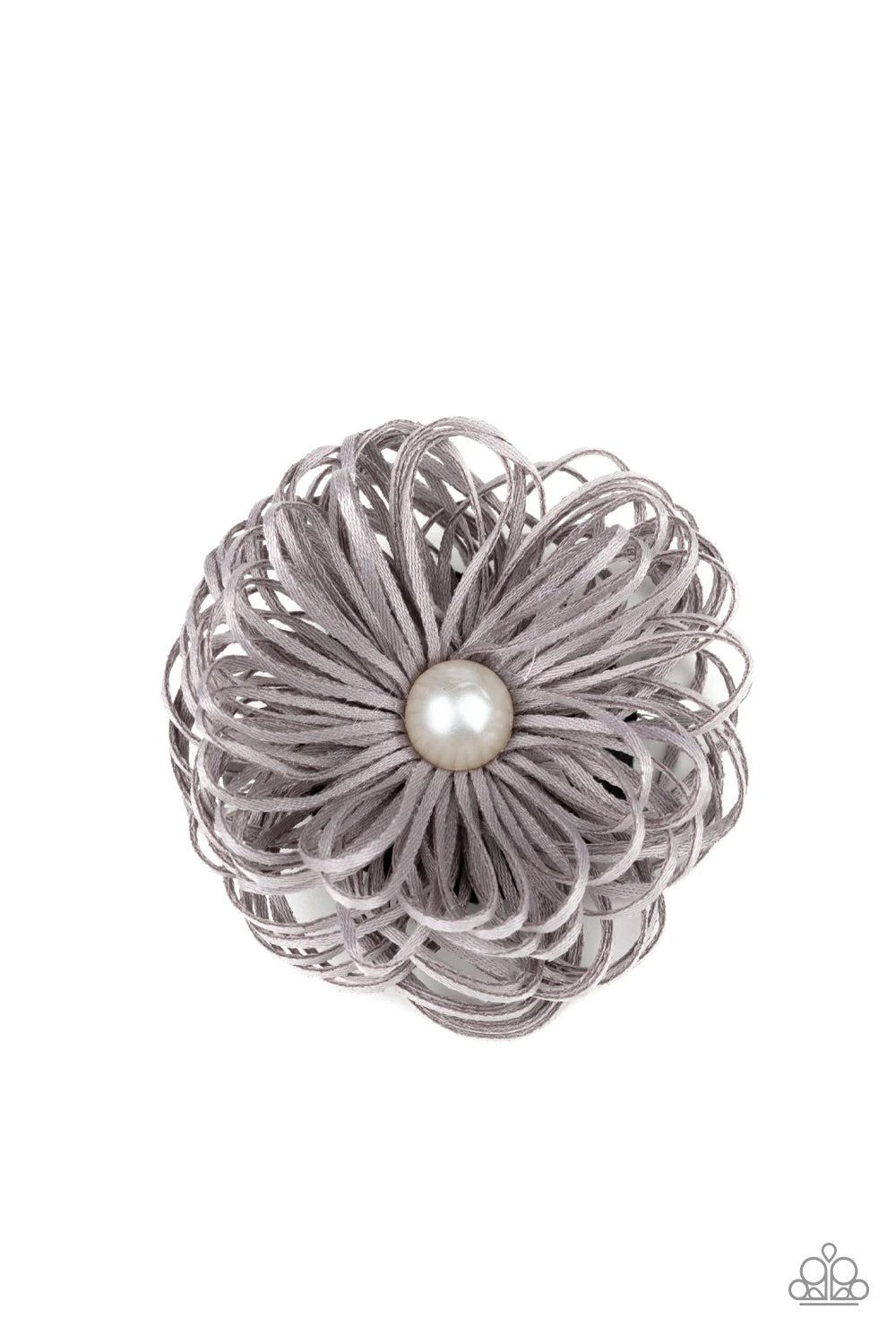 Boisterous Buttercups Silver Hair Clip