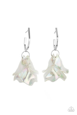 Jaw Dropping Jelly Silver Acrylic Earrings