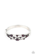 Load image into Gallery viewer, Cosmic Candescence Purple Hinged Bracelet