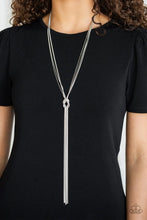 Load image into Gallery viewer, Forget Me Knot Silver Necklace