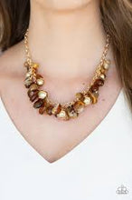 Load image into Gallery viewer, Full out Fringe Brown Necklace